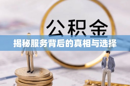 玉门揭秘服务背后的真相与选择